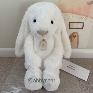 Jellycat Bashful Luxe Bunny Luna - Big - Authentic - BNWT - Fast Ship - RETIRED